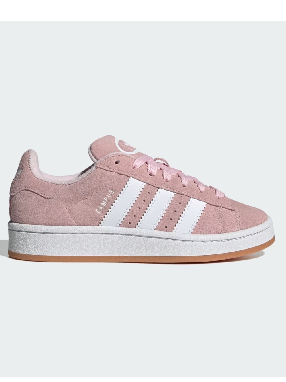 adidas Kids Pink Suede Low-Top Sneakers